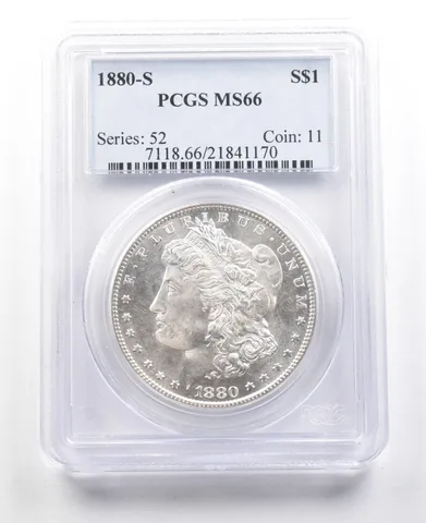 1880-S Morgan Silver Dollar MS66 PCGS *3641