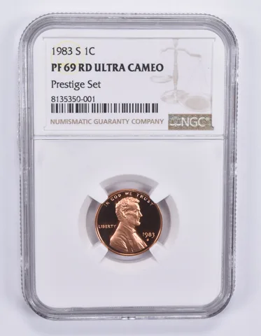 1983-S Lincoln Memorial Cent Prestige Set PF69 RD UCAM NGC