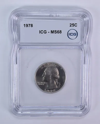 1978 Washington Quarter MS68 ICG