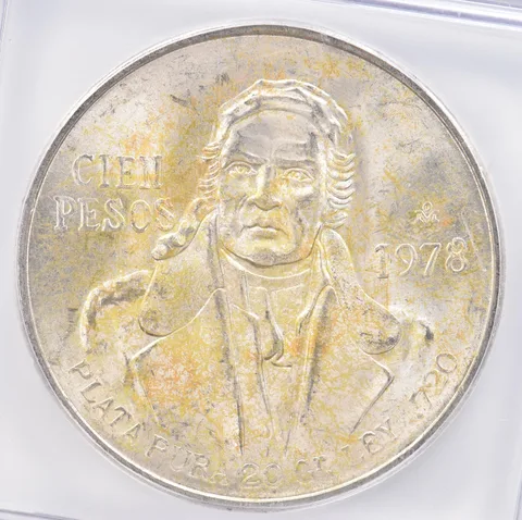 1978 Mo Mexico 100 Pesos MS65 ICG Beautiful Tone *0845
