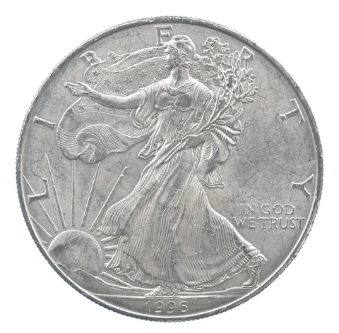 Rarest 1996 American Silver Eagle - Key Date - Rare LOW MINTAGE *707