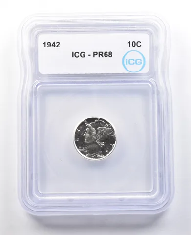 1942 Mercury Dime PR68 ICG *2890