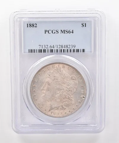 1882 Morgan Silver Dollar MS64 PCGS Beautiful Tone *2031
