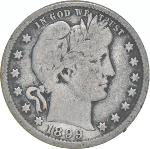 1899 Barber Quarter Average Circ