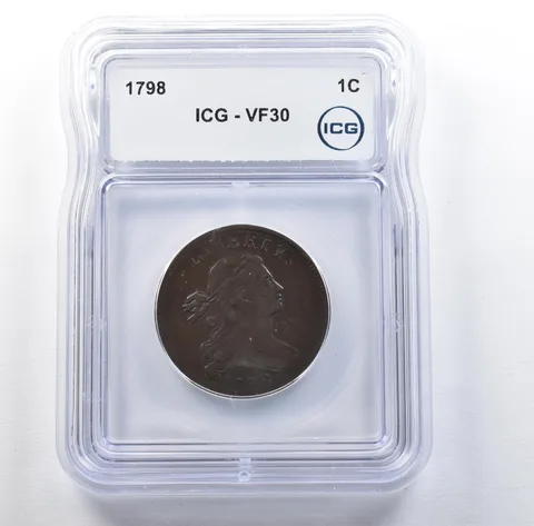 1798 Draped Bust Large Cent VF30 ICG *3081