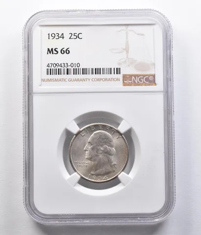 1934 Washington Quarter MS66 NGC *2495