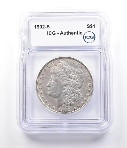 1902-S Morgan Silver Dollar Authentic ICG *2915