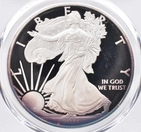 2011-W American Silver Eagle PR68 DCAM PCGS Beautiful Tone *1545