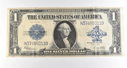 1923 $1 Silver Certificate Large Note Blue Seal *3692