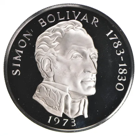 1973 Panama 20 Balboas Proof - 925 Sterling Silver - 129.59 Grams