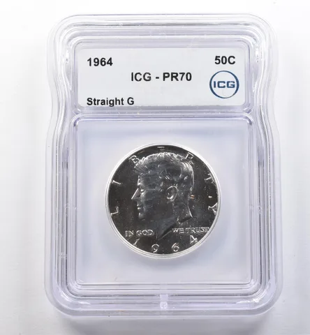 1964 Kennedy Half Dollar Straight G PR70 ICG a2229