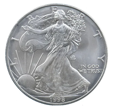 Better Date 1998 American Silver Eagle 1 Troy Oz .999 Fine Silver *703