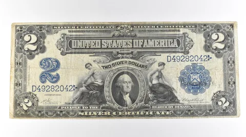 1899 $2 Silver Certificate Large Note Blue Seal *3067