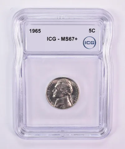1965 Jefferson Nickel MS67+ ICG