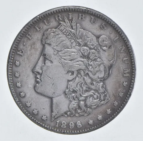 Better 1896 Morgan Silver Dollar - 90% US Coin - Nice Coin *410