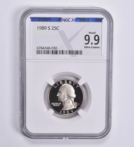 1989-S Washington Quarter 25c Proof 9.9 UCAM NGC X NGCX