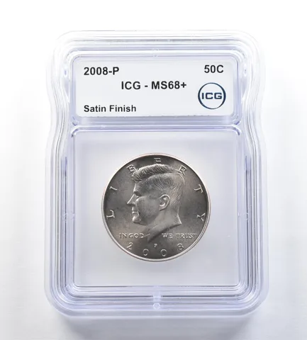 2008-P Kennedy Half Dollar Satin Finish MS68+ ICG *0672