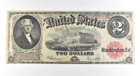 1917 $2 Legal Tender Large Note Red Seal *2633