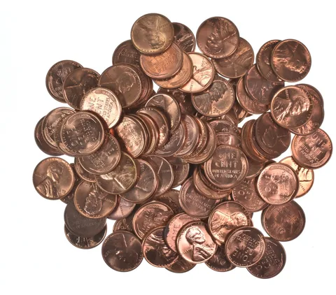 Lot Of (100) 1950-1958 Gem BU Red Lincoln Wheat Cent Lot Collection *541
