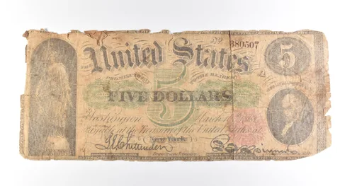 1863 $5 Legal Tender Large Note Red Seal *2629