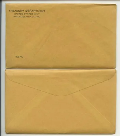1962 Proof Set in Unopened SEALED Original Envelope & Flatpack (5 Coins)