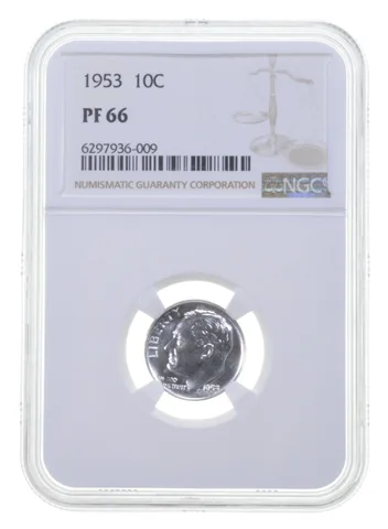 1953 Roosevelt Silver Dime PF66 NGC PR Proof