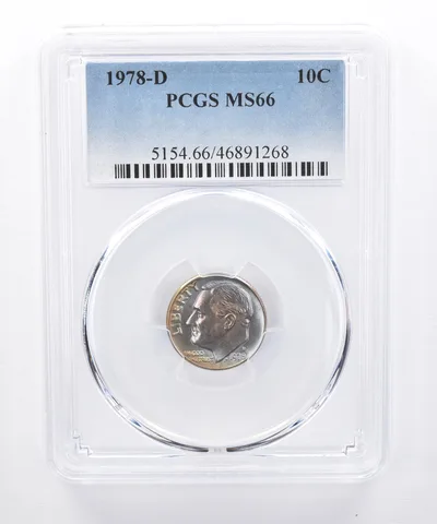 1978-D Roosevelt Dime MS66 PCGS Beautiful Tone *8291