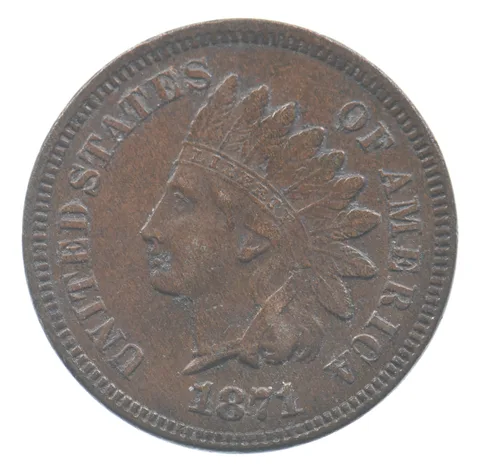 1871 Indian Head Cent *8835