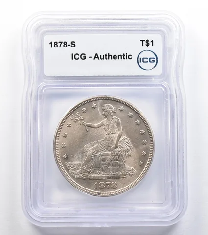 1878-S Seated Liberty Trade Dollar Authentic ICG *9588