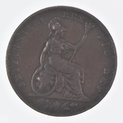 Better Date - 1826 Great Britain 1 Farthing World Coin *390