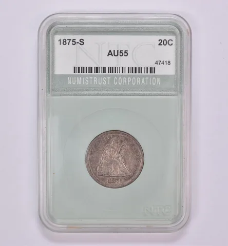 1875-S Seated Liberty 20 Cent Piece Beautiful Tone *0461