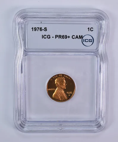 1976-S Lincoln Memorial Cent PR69+ CAM ICG