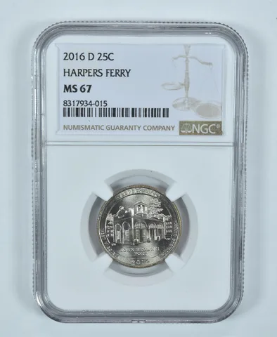 2016-D Washington Quarter Harpers Ferry America The Beautiful MS67 NGC