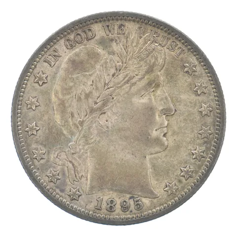 1895 Barber Half Dollar Beautiful Tone *9746