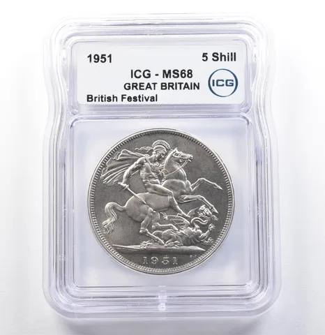 1951 Great Britain 5 Shilling British Festival MS68 ICG *9903