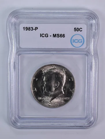 1983-P Kennedy Half Dollar MS66 ICG
