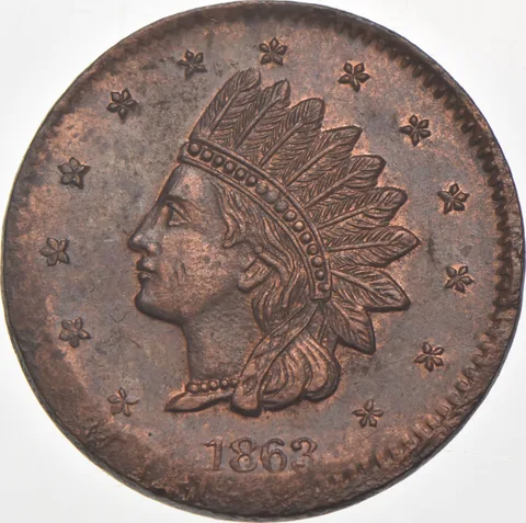 1863 G. Parsons Fireworks Civil War Token 630 BG *7512