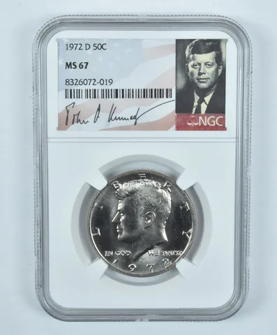 1972-D Kennedy Half Dollar MS67 NGC Special Label