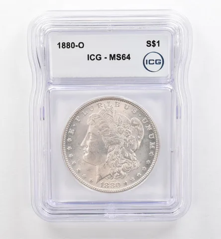 1880-O Morgan Silver Dollar MS64 ICG *0366
