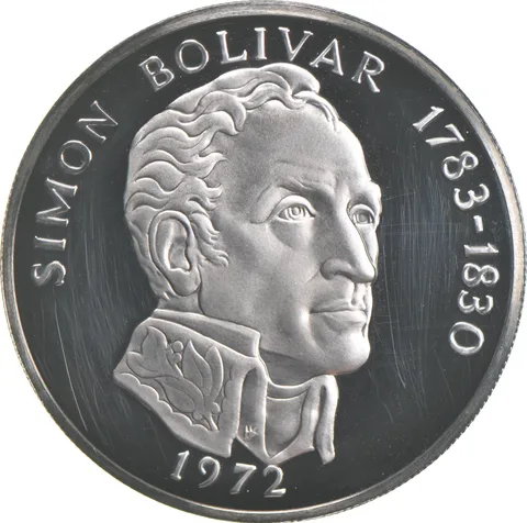 1972 Panama 20 Balboas Proof - 925 Sterling Silver - 129.59 Grams