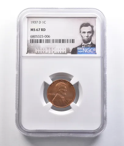 1937-D Lincoln Wheat Cent MS67 RD NGC a6813