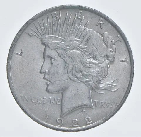 Better - 1922 Peace Silver Dollar - 90% US Coin *663