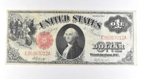 1917 $1 Legal Tender Large Note Red Seal FR#37 *0616