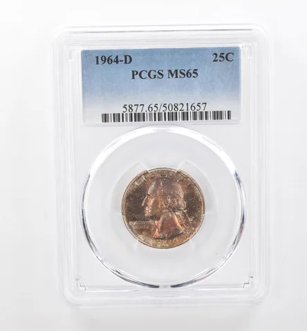 1964-D Washington Quarter MS65 PCGS Beautiful Tone *1825