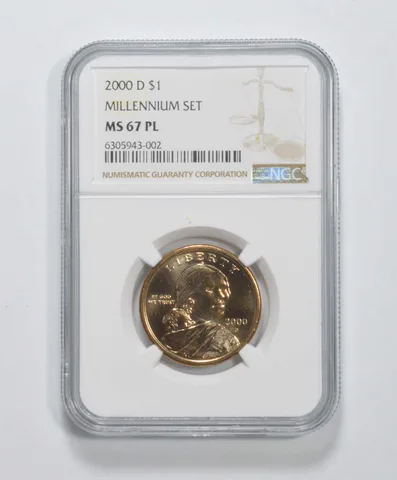 2000-D Sacagawea $1 Millennium Set MS67 PL NGC PROOF LIKE