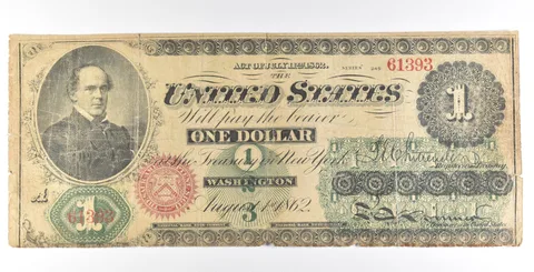 1862 $1 Legal Tender Large Note Red Seal *5612