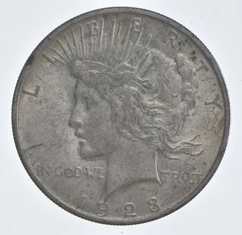 Better - 1923 Peace Silver Dollar - 90% US Coin *721