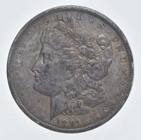 Early - 1891 Morgan Silver Dollar - 90% US Coin *099
