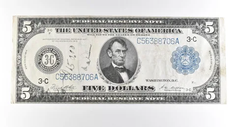 1914 $5 Philadelphia PA FRN Large Note Blue Seal *2753