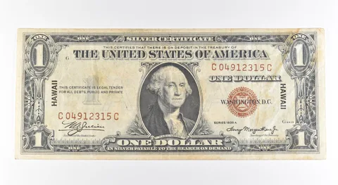 1935 A $1 Silver Certificate Brown Seal Hawaii Fr#2300 *0468